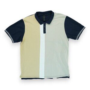 SOUL STAR ENGLAND Polo Shirt‎ Men's XXL Short Sleeve Stretch Soft Colorblock